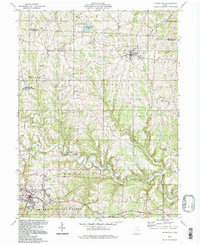 preview thumbnail of historical topo map of Woodsfield, OH in 1994