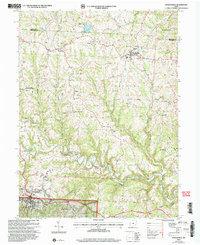 preview thumbnail of historical topo map of Woodsfield, OH in 2002