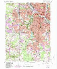 Download a high-resolution, GPS-compatible USGS topo map for Youngstown, OH (1984 edition)