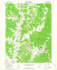 1961 Map of Zaleski, OH, 1963 Print