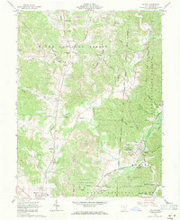 1961 Map of Zaleski, OH, 1971 Print