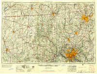 1957 Map of Cincinnati