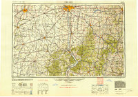 1947 Map of Columbus, 1948 Print