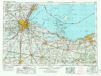1956 Map of Toledo, 1972 Print