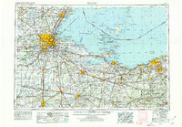 1956 Map of Toledo, 1979 Print