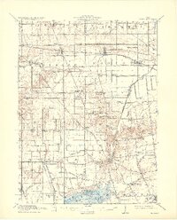 1915 Map of Alger, 1932 Print