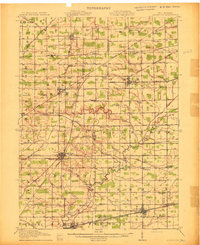 1913 Map of Alvordton