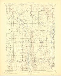1907 Map of Andover, 1918 Print