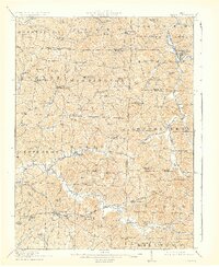1911 Map of Antrim, 1931 Print