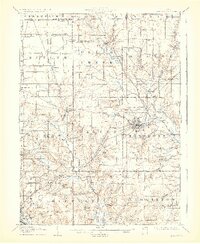 1908 Map of Ashland, 1929 Print