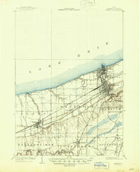 preview thumbnail of historical topo map of Ashtabula, OH in 1905