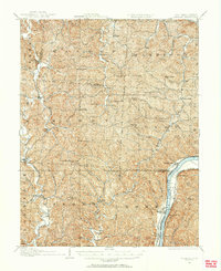 1906 Map of Athalia, 1956 Print
