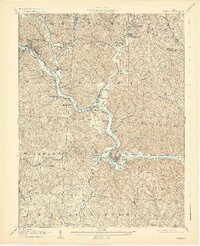 1905 Map of Athens, 1929 Print