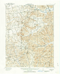 preview thumbnail of historical topo map of Highland County, OH in 1915