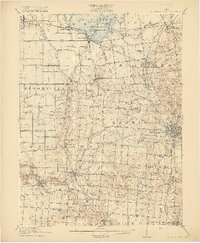 1915 Map of Bellefontaine