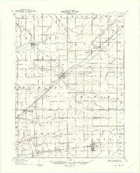 1907 Map of Bluffton, 1933 Print