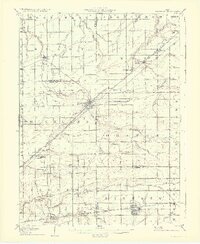 1907 Map of Bluffton, 1933 Print