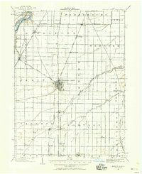 1901 Map of Tontogany, OH, 1958 Print