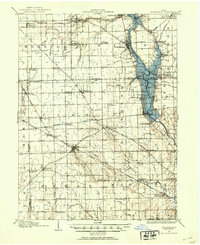 1905 Map of Brookville, 1953 Print