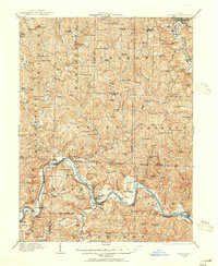 1909 Map of Caldwell, 1956 Print