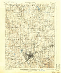 1903 Map of Canton, 1939 Print