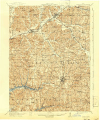 1912 Map of Carrollton, 1943 Print