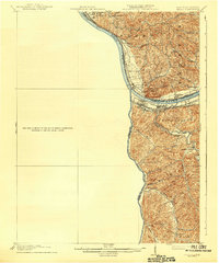 1913 Map of Ceredo, 1942 Print