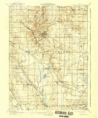 1908 Map of Chagrin Falls, 1939 Print