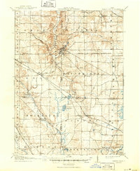1908 Map of Chagrin Falls, 1950 Print