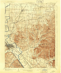 1908 Map of Pickaway County, OH, 1943 Print