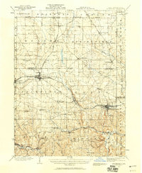 1907 Map of Columbiana, 1958 Print
