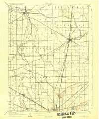 1908 Map of Columbus Grove, 1932 Print