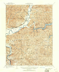 1908 Map of Conesville, 1961 Print