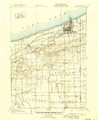 1906 Map of Conneaut, 1950 Print