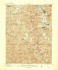 1911 Map of Cumberland, 1948 Print