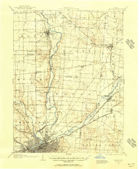 1904 Map of Dayton, 1956 Print
