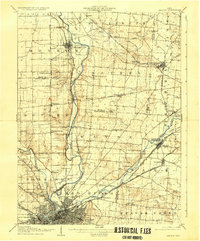 1906 Map of Dayton, 1935 Print