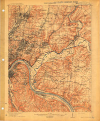1914 Map of East Cincinnati