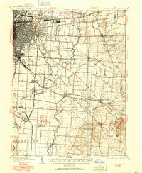 1925 Map of East Columbus, 1951 Print