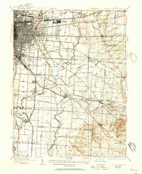 1925 Map of East Columbus, 1957 Print