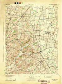 preview thumbnail of historical topo map of East Liberty, OH in 1944