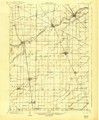 1903 Map of Elmore, 1943 Print