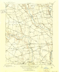 1911 Map of Era, 1952 Print
