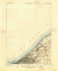 1903 Map of Euclid, 1948 Print