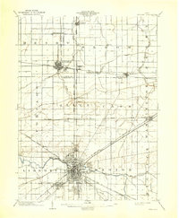 1903 Map of Findlay, OH, 1939 Print