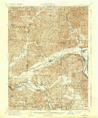 1910 Map of Frazeysburg, 1937 Print