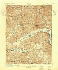 1910 Map of Frazeysburg, 1948 Print