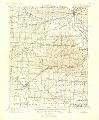 1915 Map of Fredericktown, 1950 Print