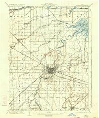 1903 Map of Seneca County, OH, 1934 Print