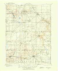 1905 Map of Garrettsville, 1958 Print